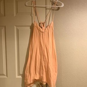 Roxy Cross-back Dress/Swimsuit Cover (Peach)